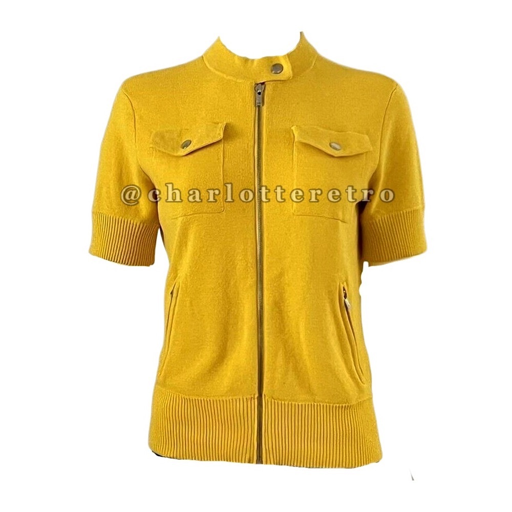Ralph Lauren Full Zip Short Sleeve Knit Cardigan Jacket